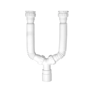 Pack Sifon Flexible Doble Poceta Doble Salida x 5 unidades