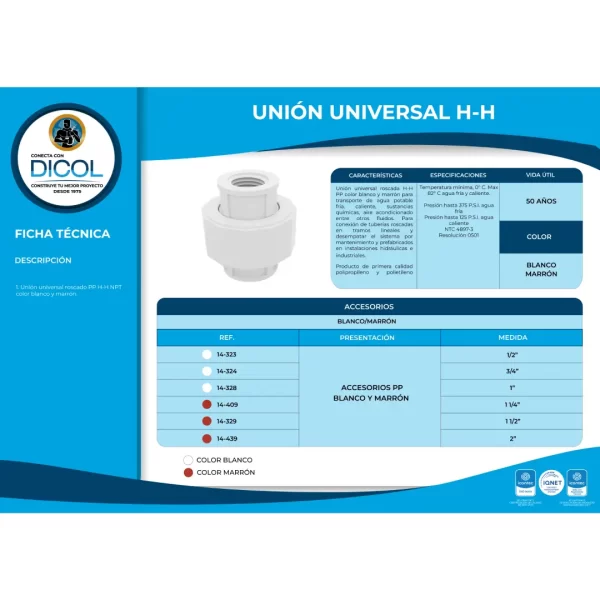 Pack Union Universal Doble Hh x 10 unidades - Image 4