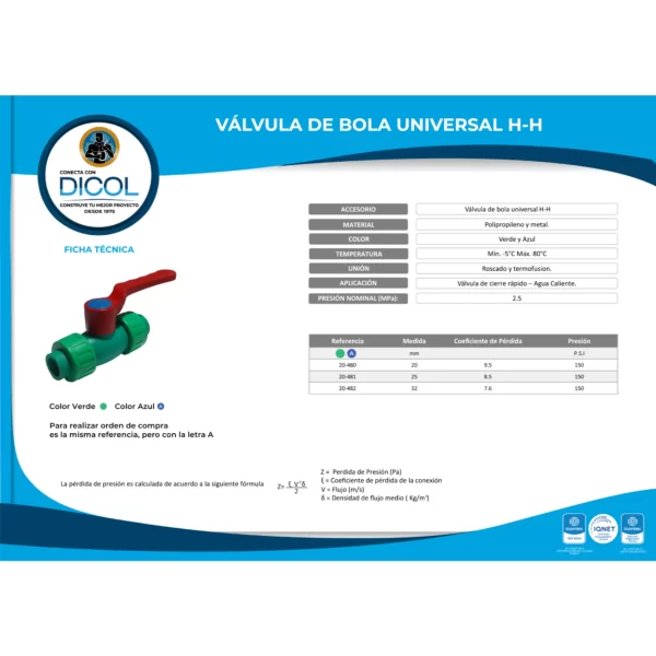 Pack Valvula Bola Universal Pp x 5 unidades - Image 7