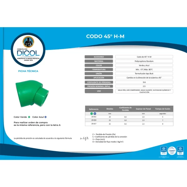 Codo 45° HM - Image 3