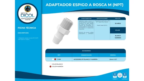 Pack Codo Espigo 20Mm. (1/2 ) x 10 unidades - Image 4