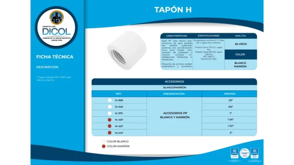 Pack Tapon Hembra x 10 unidades - Image 4